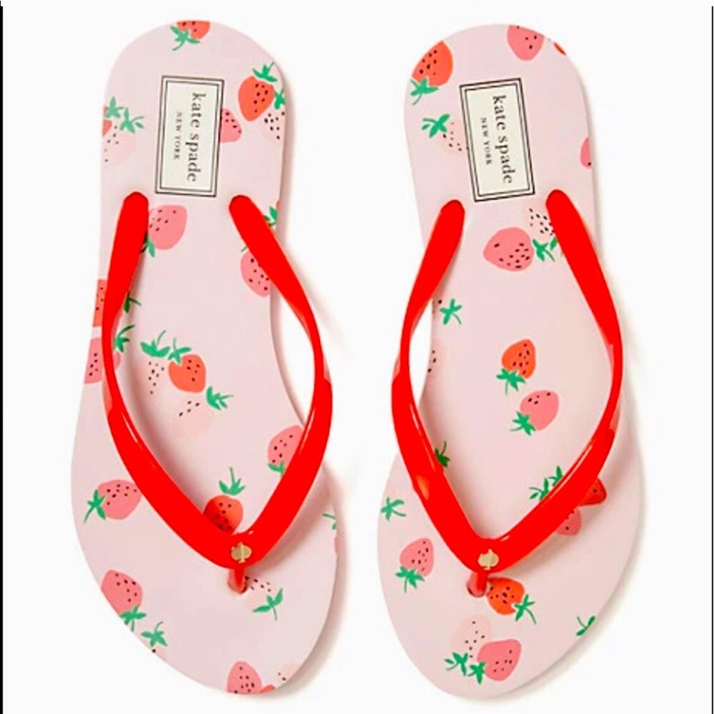 More π π HP π π Kate Spade β οΈ Fiji Flip Flops Wild Strawberry - Picture 14 of 14